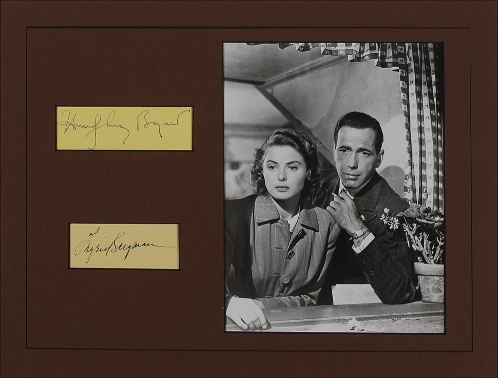 Lot #867 Casablanca: Bogart and Bergman