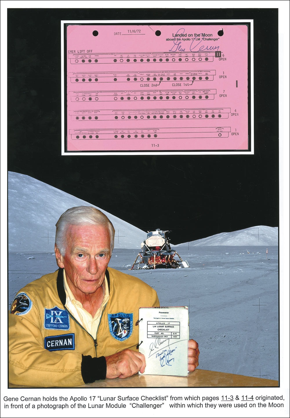 Lot #439 Apollo 17: Gene Cernan