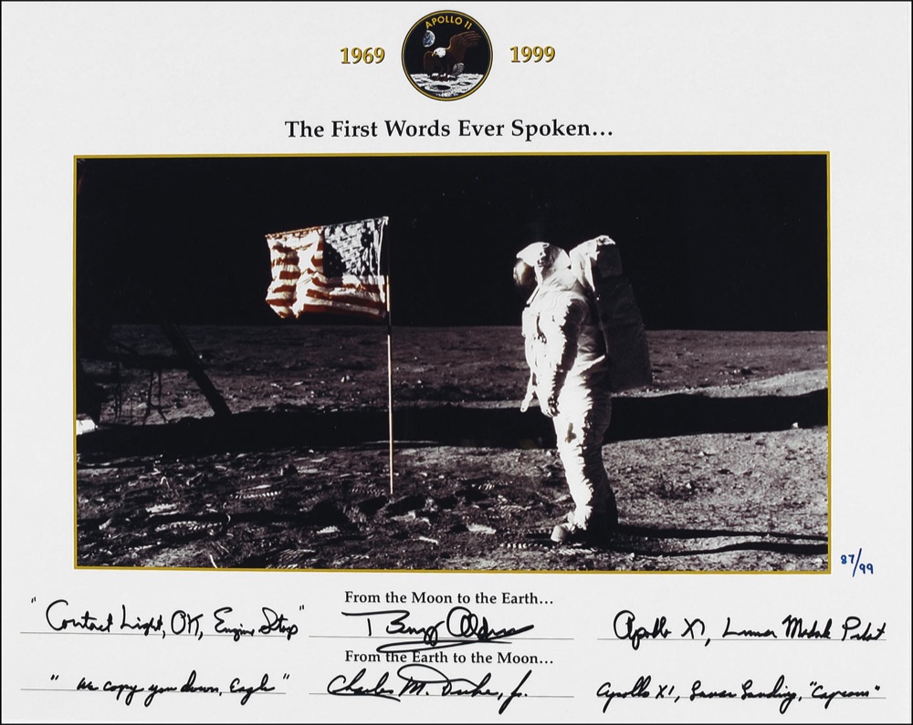 Lot #437 Apollo 11: Aldrin and Duke