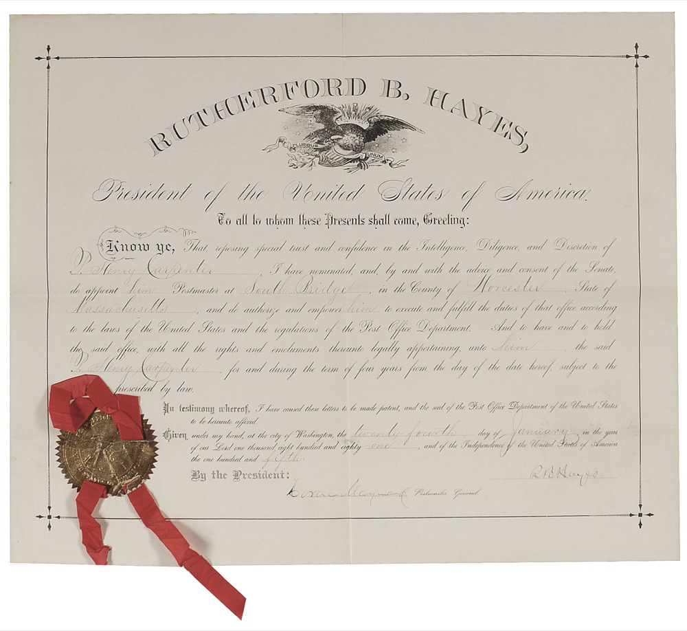 Lot #90 Rutherford B. Hayes