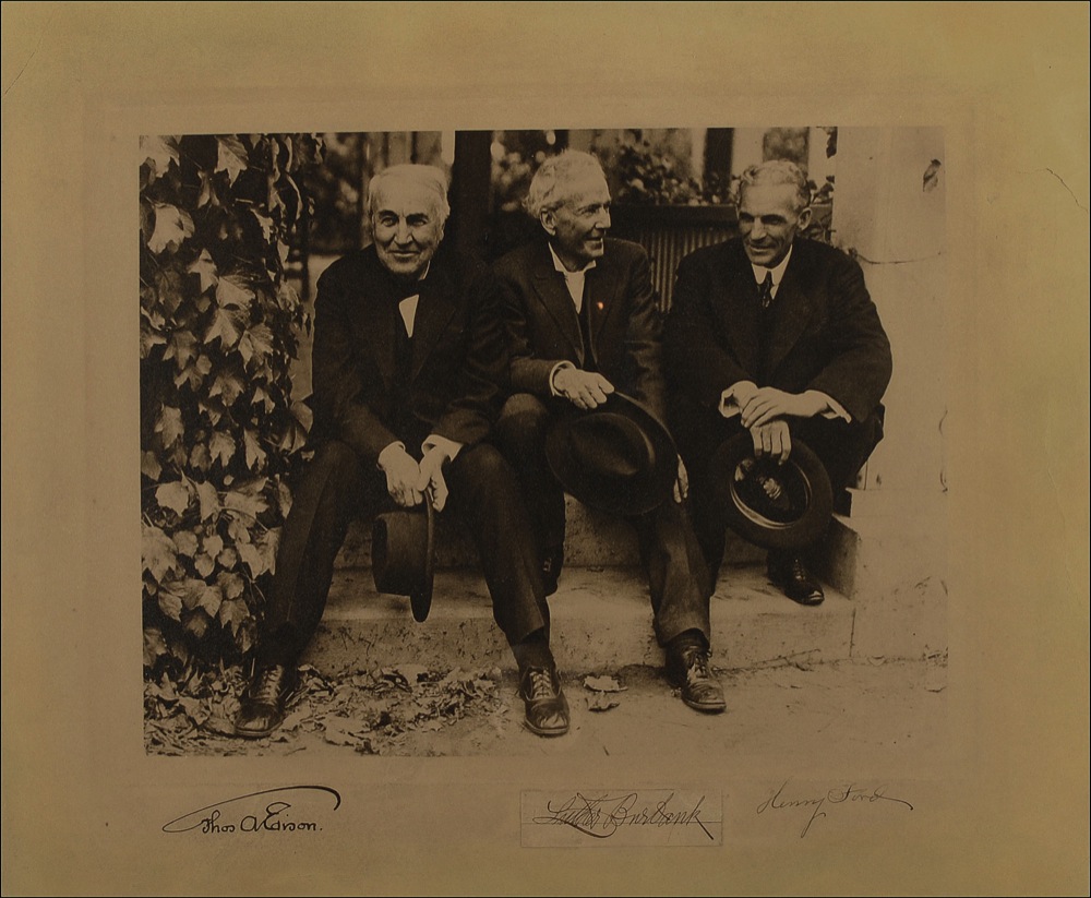 Lot #230 Thomas Edison and Henry Ford