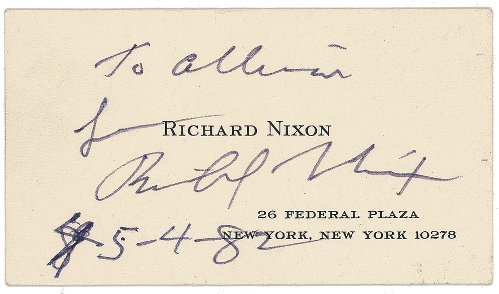 Lot #127 Richard Nixon