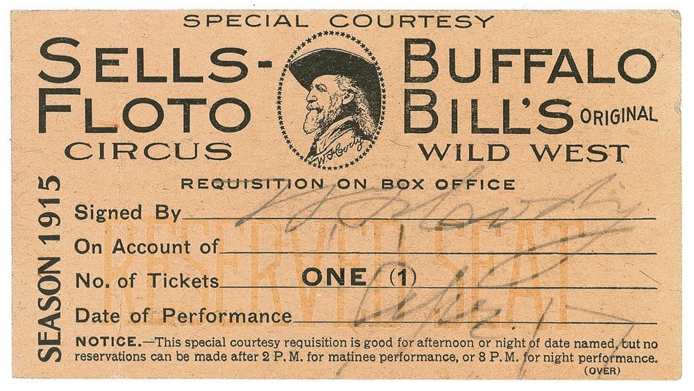 Lot #214 William F. ‘Buffalo Bill’ Cody