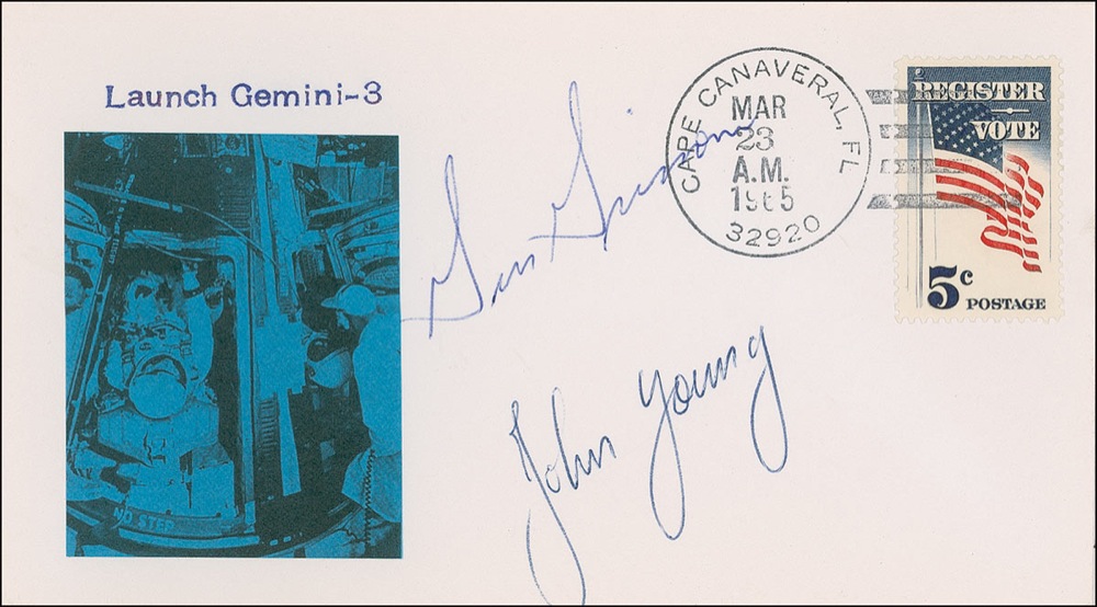 Lot #97 Gus Grissom and John Young