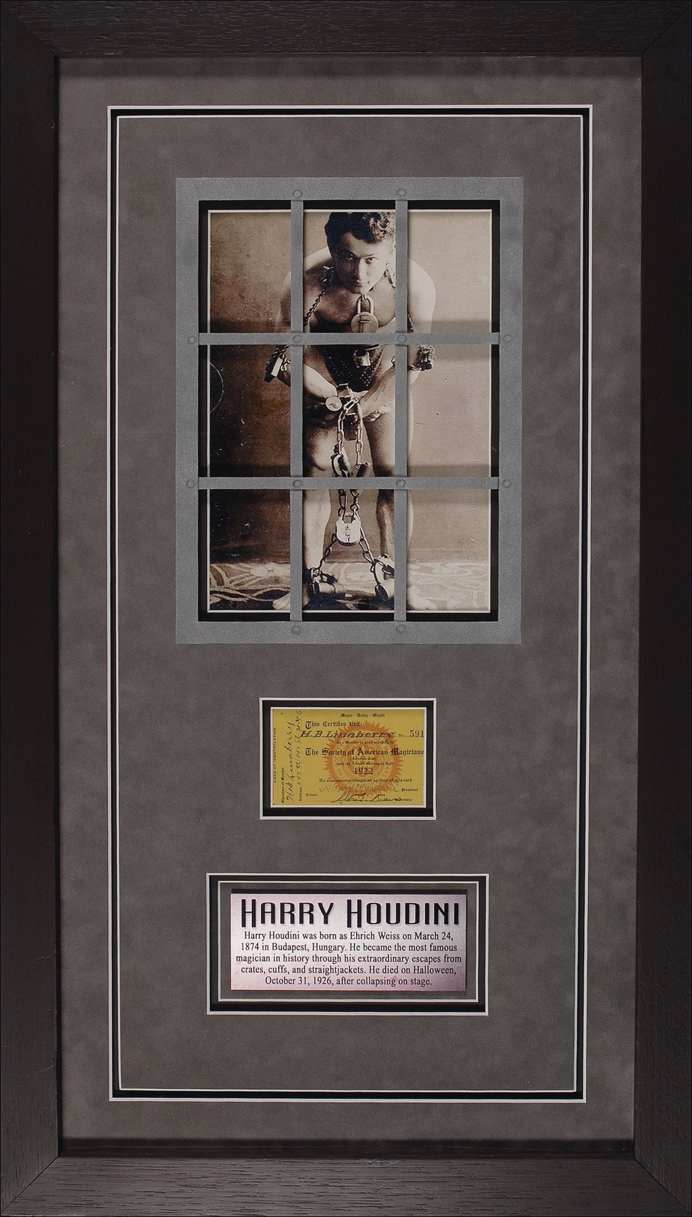 Lot #963 Harry Houdini
