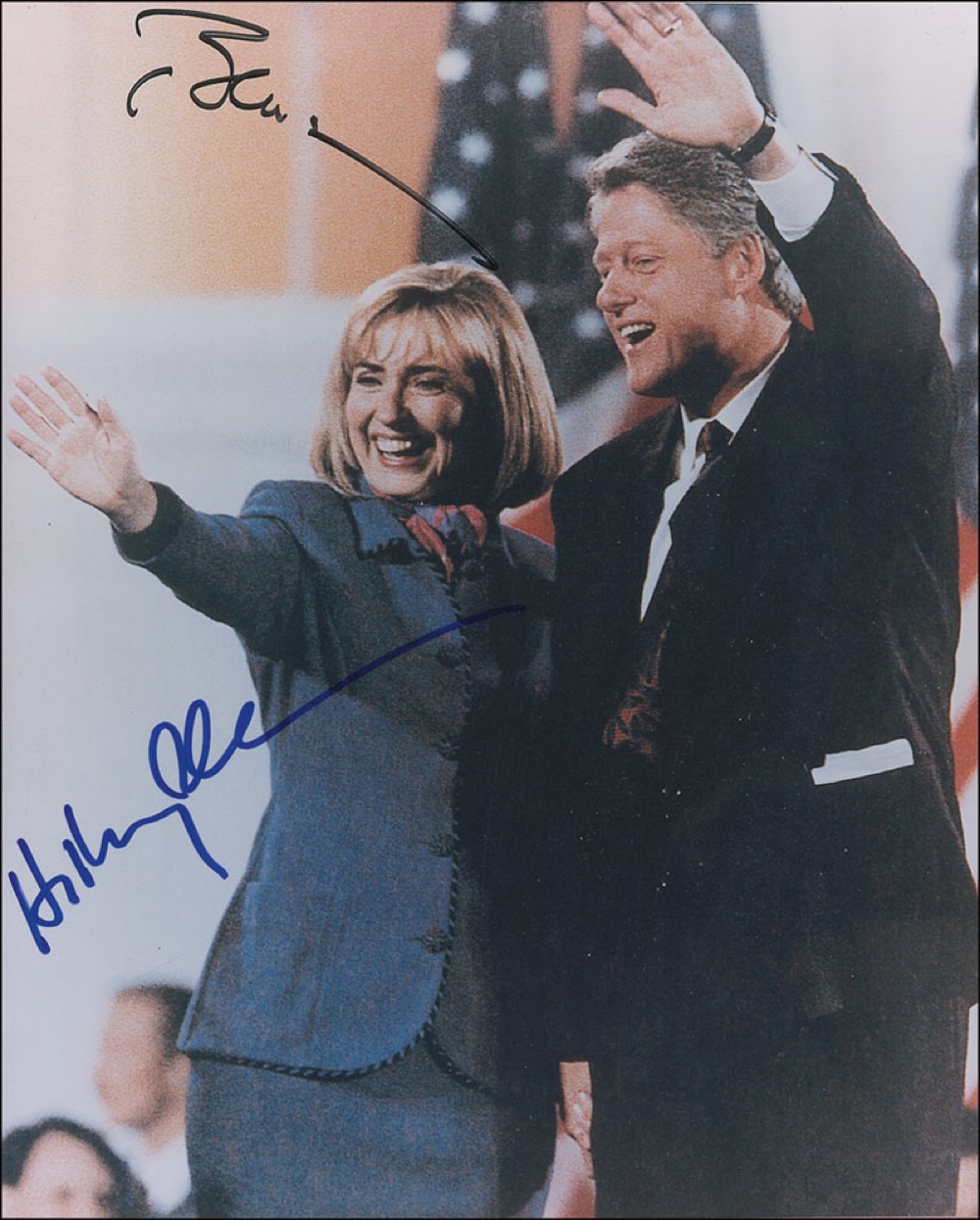 Lot #28 Bill and Hillary Clinton
