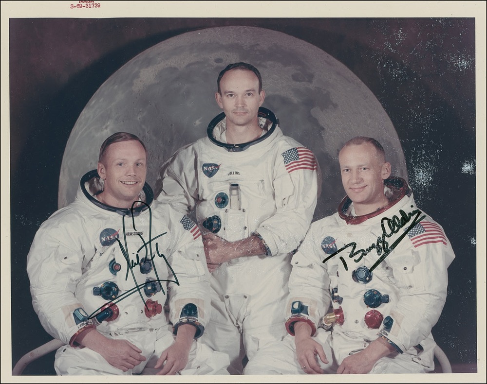 Lot #415 Neil Armstrong and Buzz Aldrin