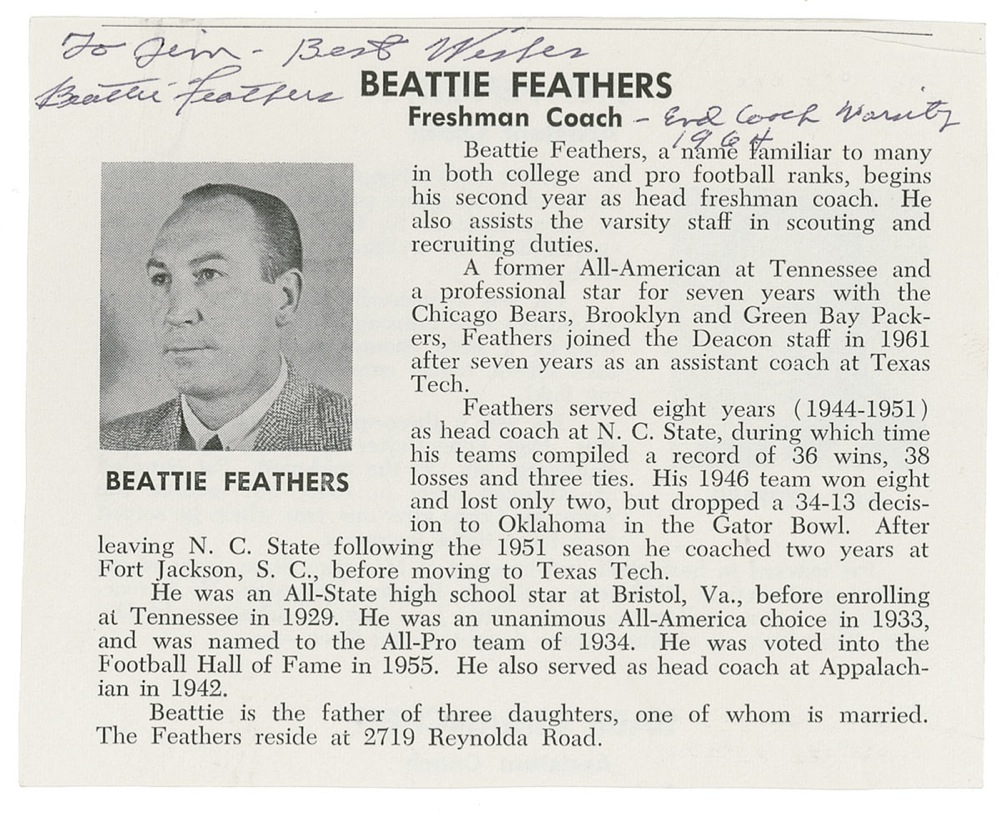 Lot #1567 Beattie Feathers