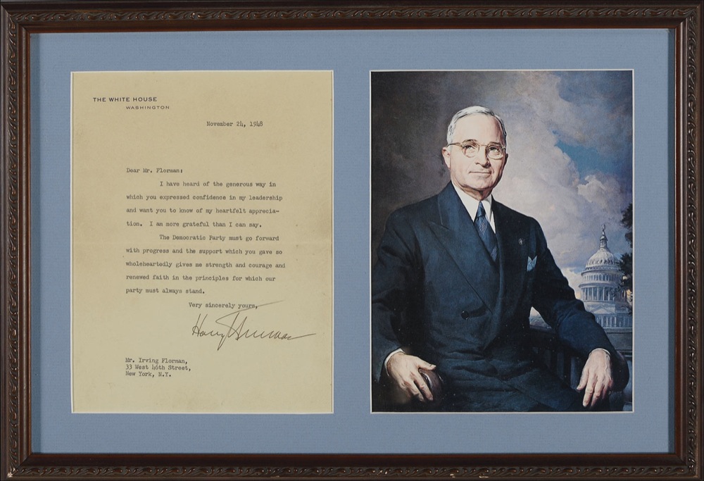Lot #140 Harry S. Truman
