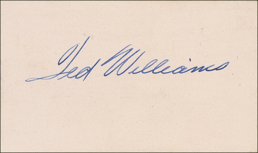 Lot #1359 Ted Williams
