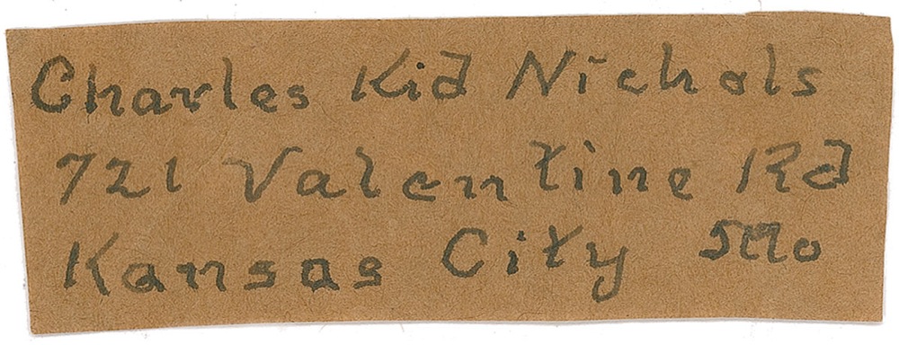 Lot #1277 Charles ‘Kid’ Nichols