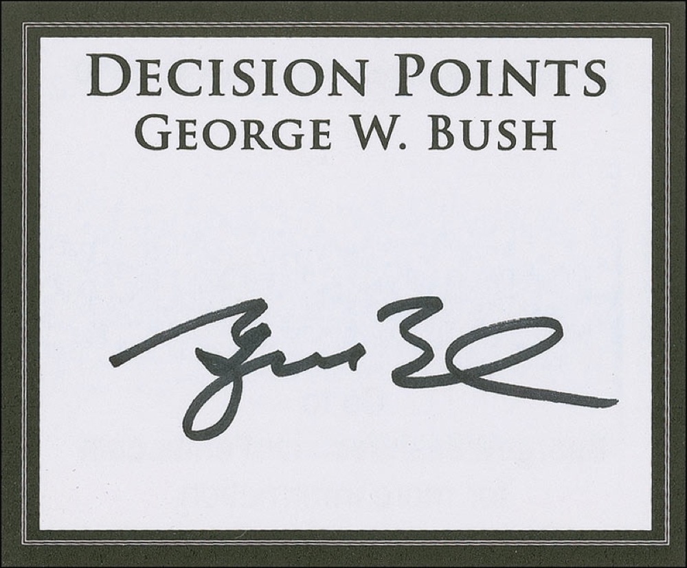 Lot #19 George W. and George H. W. Bush