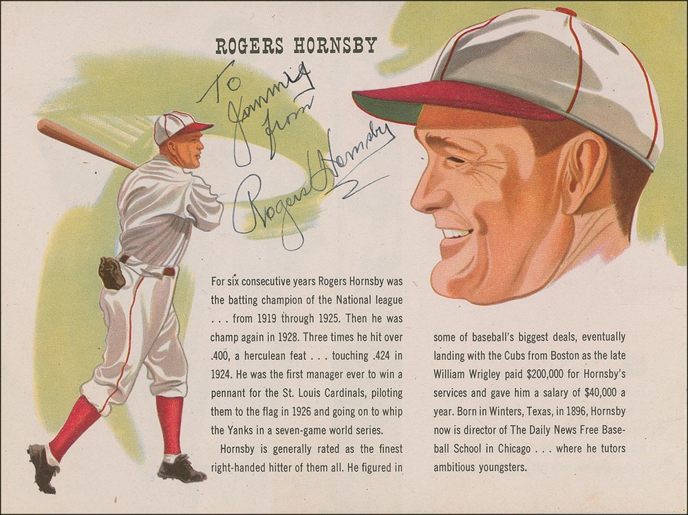 Lot #1397 Rogers Hornsby