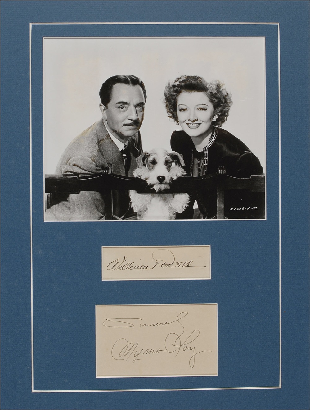 Lot #991 William Powell and Myrna Loy