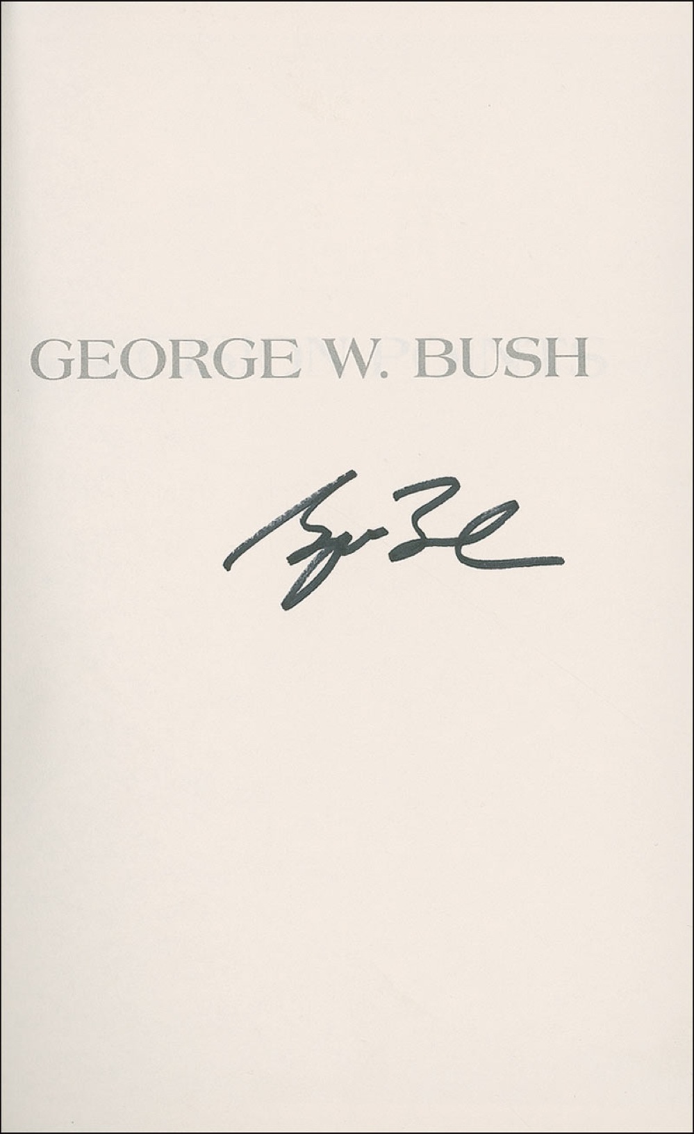 Lot #28 George W. Bush