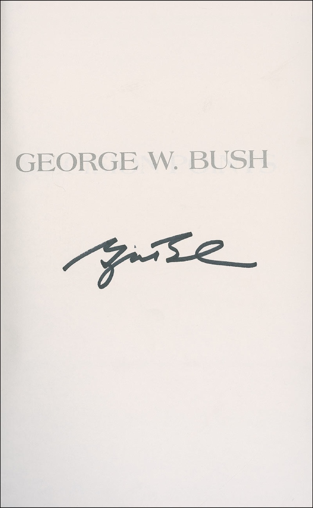 Lot #8 George W. Bush
