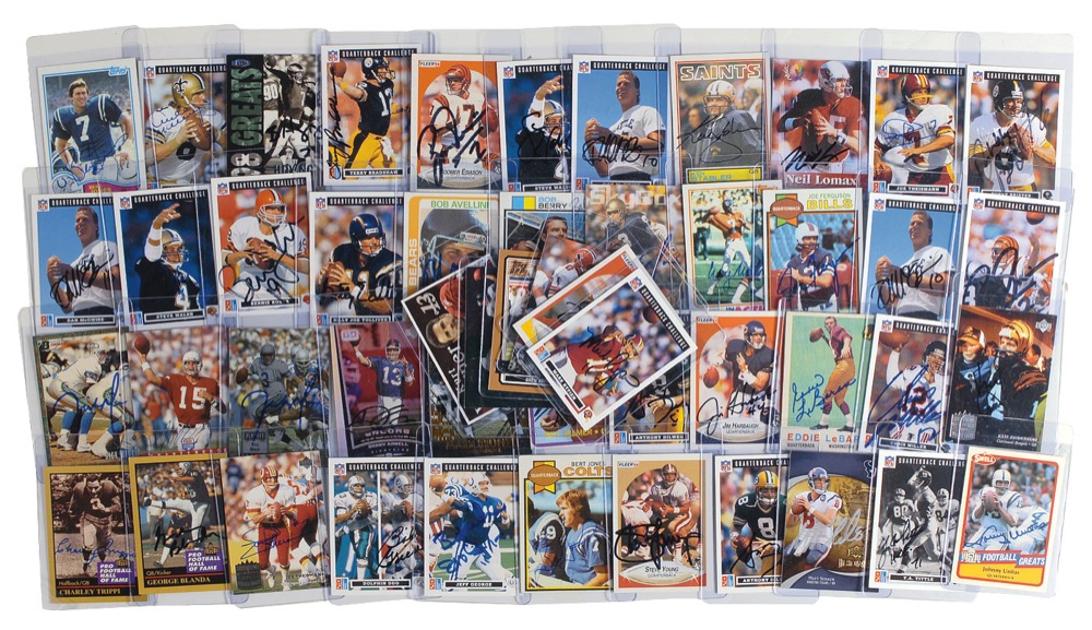 Lot #1168 Football Quarterbacks