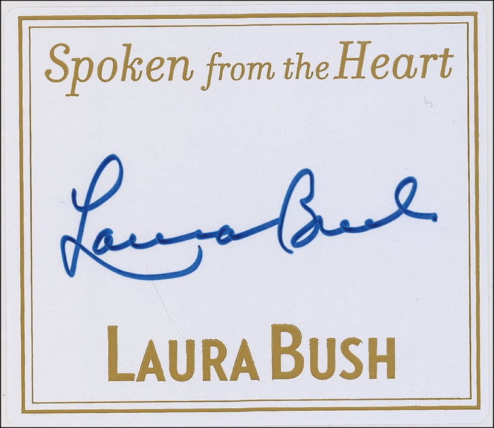 Lot #28 George W. and Laura Bush