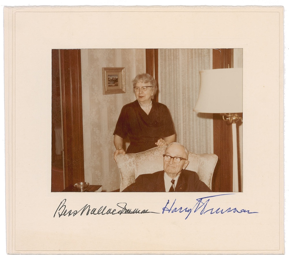 Lot #182 Harry S. Truman and Bess Truman