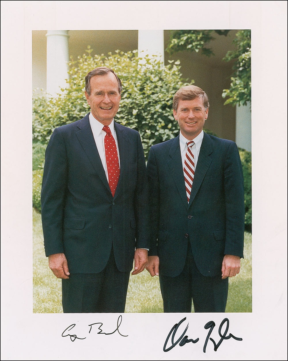 Lot #13 George Bush and Dan Quayle