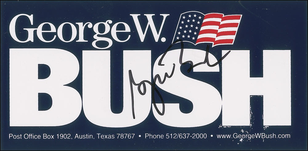 Lot #32 George W. Bush