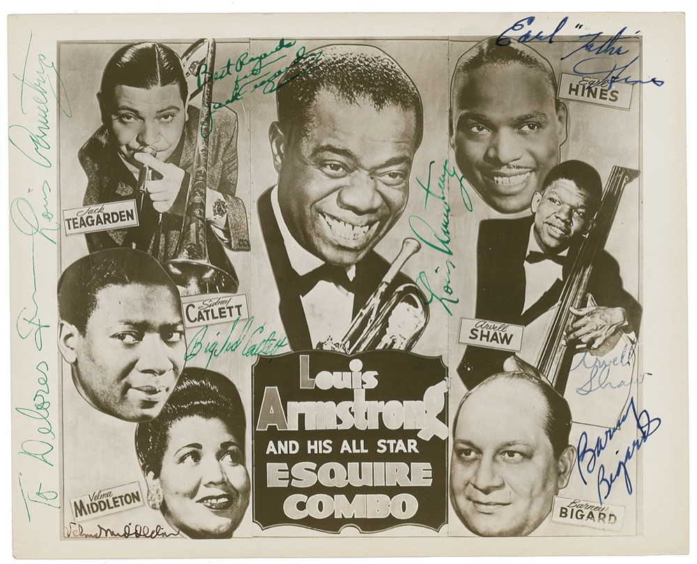 Lot #750 Louis Armstrong and his Esquire Combo