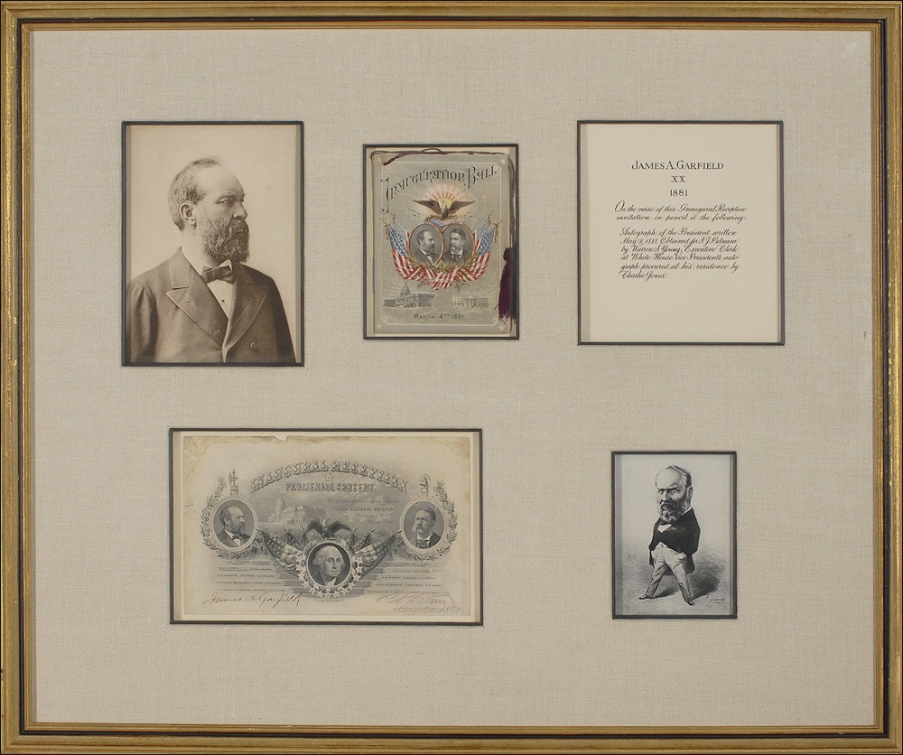 Lot #58 James A. Garfield and Chester Arthur