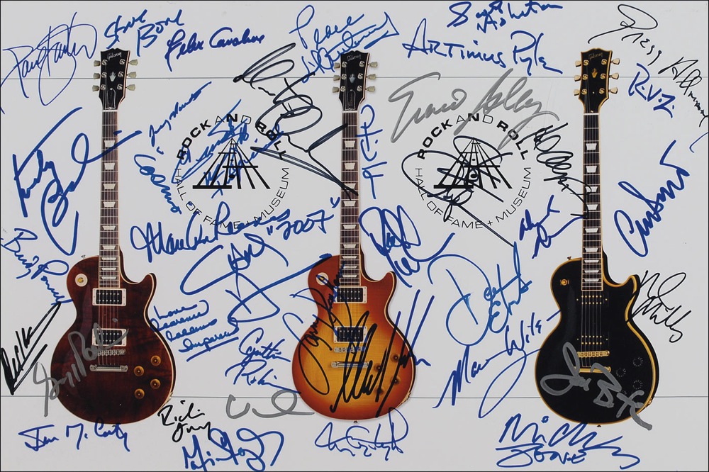 Lot #858 Rock and Roll Hall of Famers