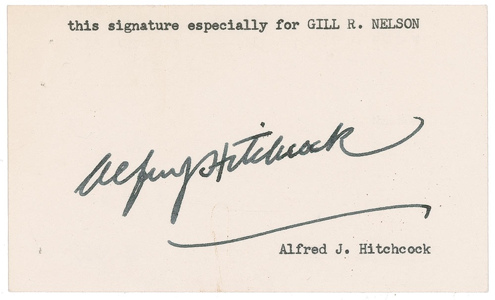 Lot #1025 Alfred Hitchcock