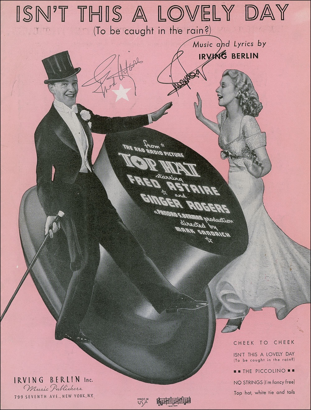 Lot #911 Fred Astaire and Ginger Robers