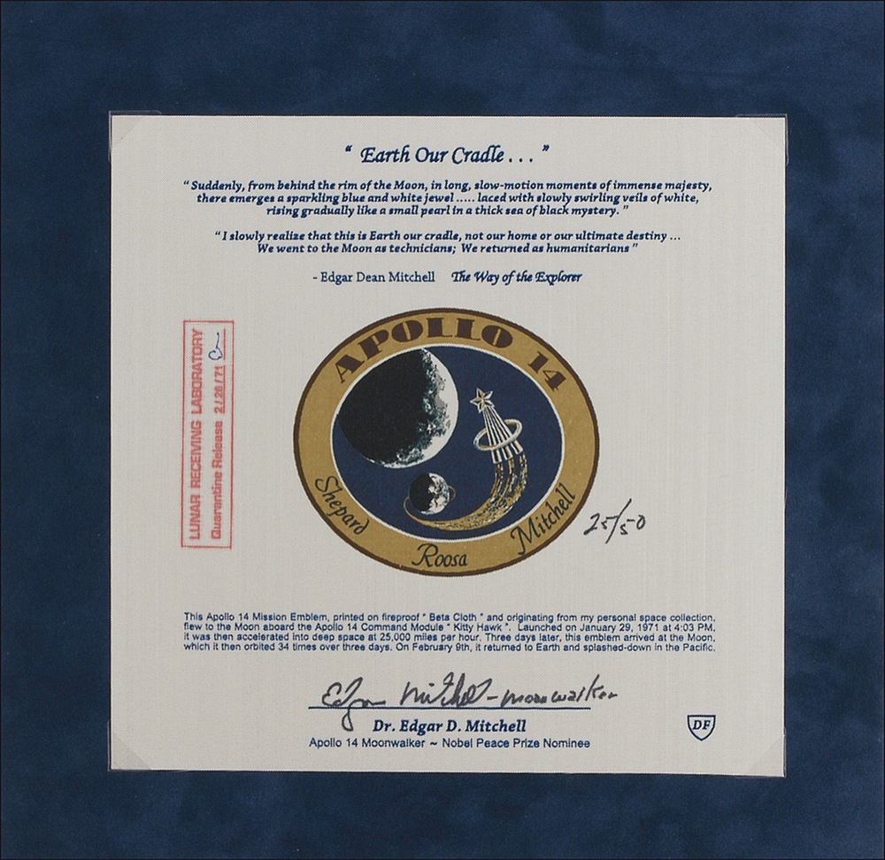 Lot #505 Apollo 14: Ed Mitchell