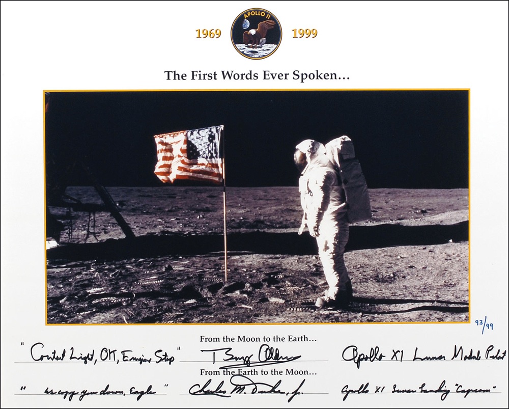Lot #435 Apollo 11: Aldrin and Duke