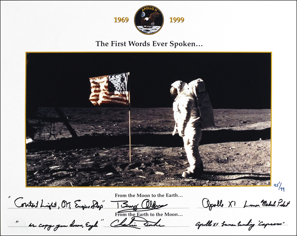 Lot #353 Apollo 11: Aldrin and Duke