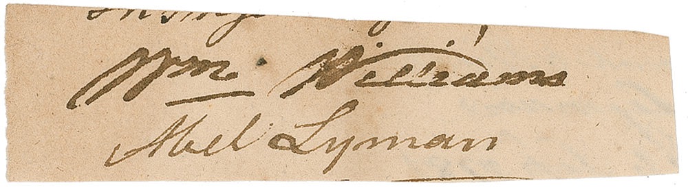 Lot #223 Declaration of Independence: William