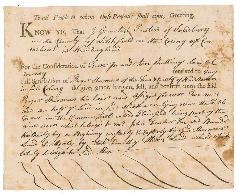 Lot #220 Declaration of Independence: Roger