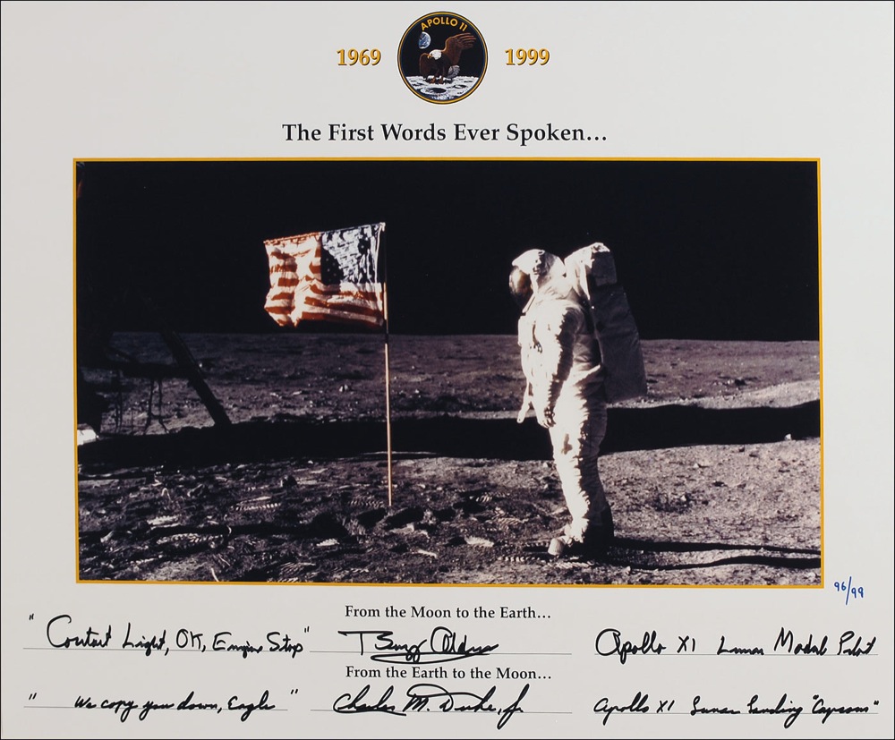 Lot #492 Apollo 11: Aldrin and Duke
