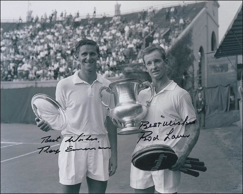 Lot #1304 Rod Laver and Roy Emerson