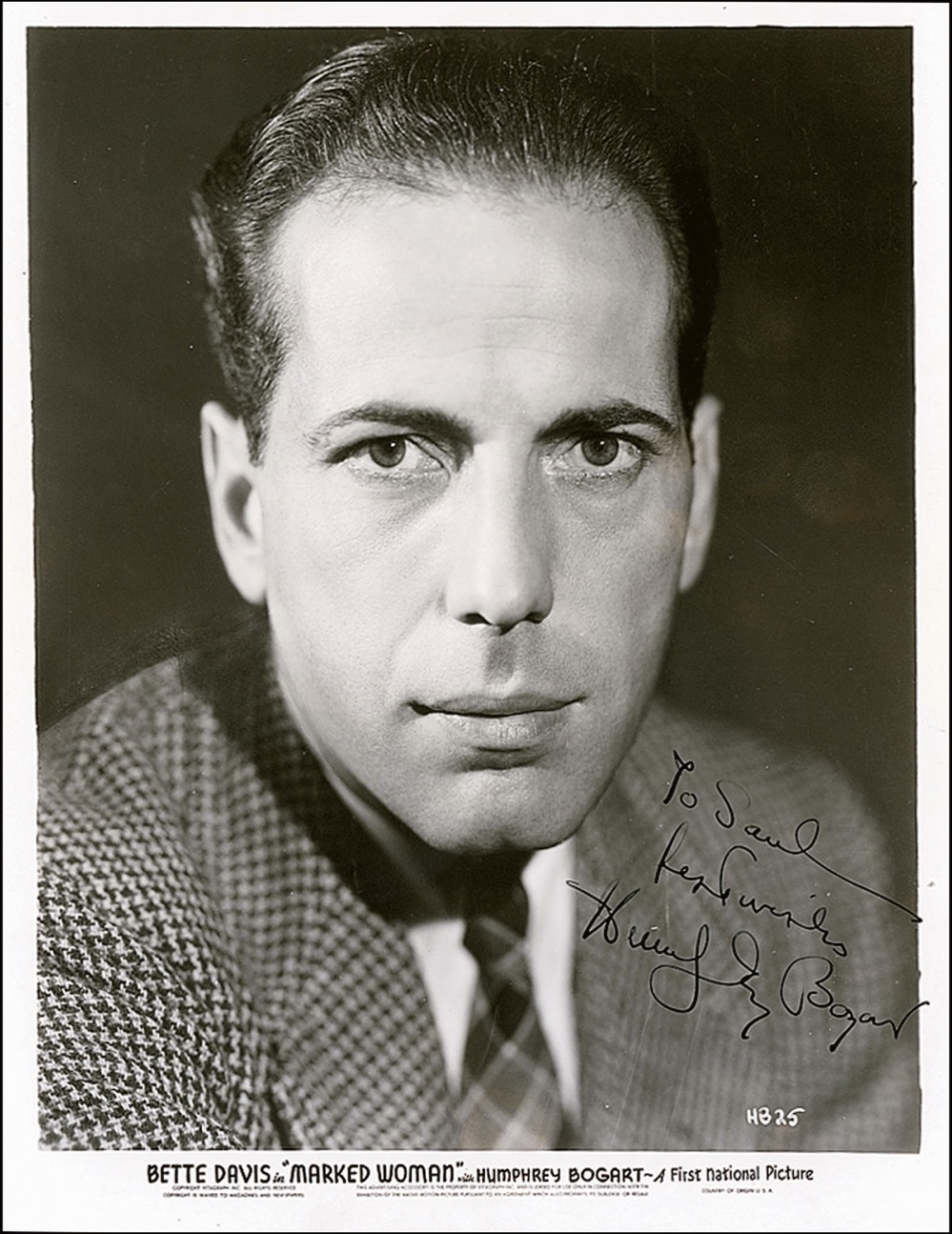 Lot #1 Humphrey Bogart