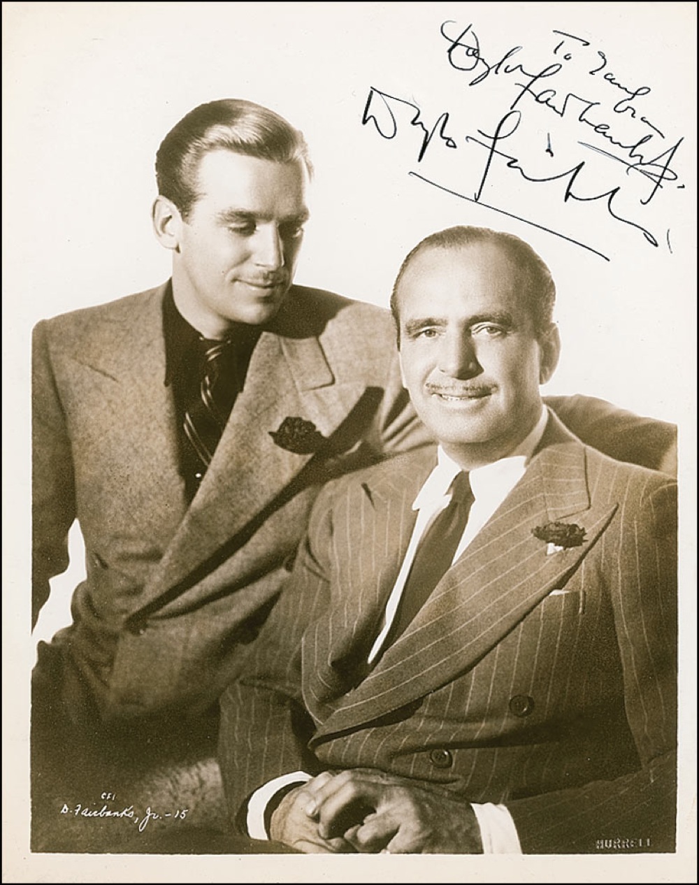 Lot #34 Douglas Fairbanks, Jr and Sr