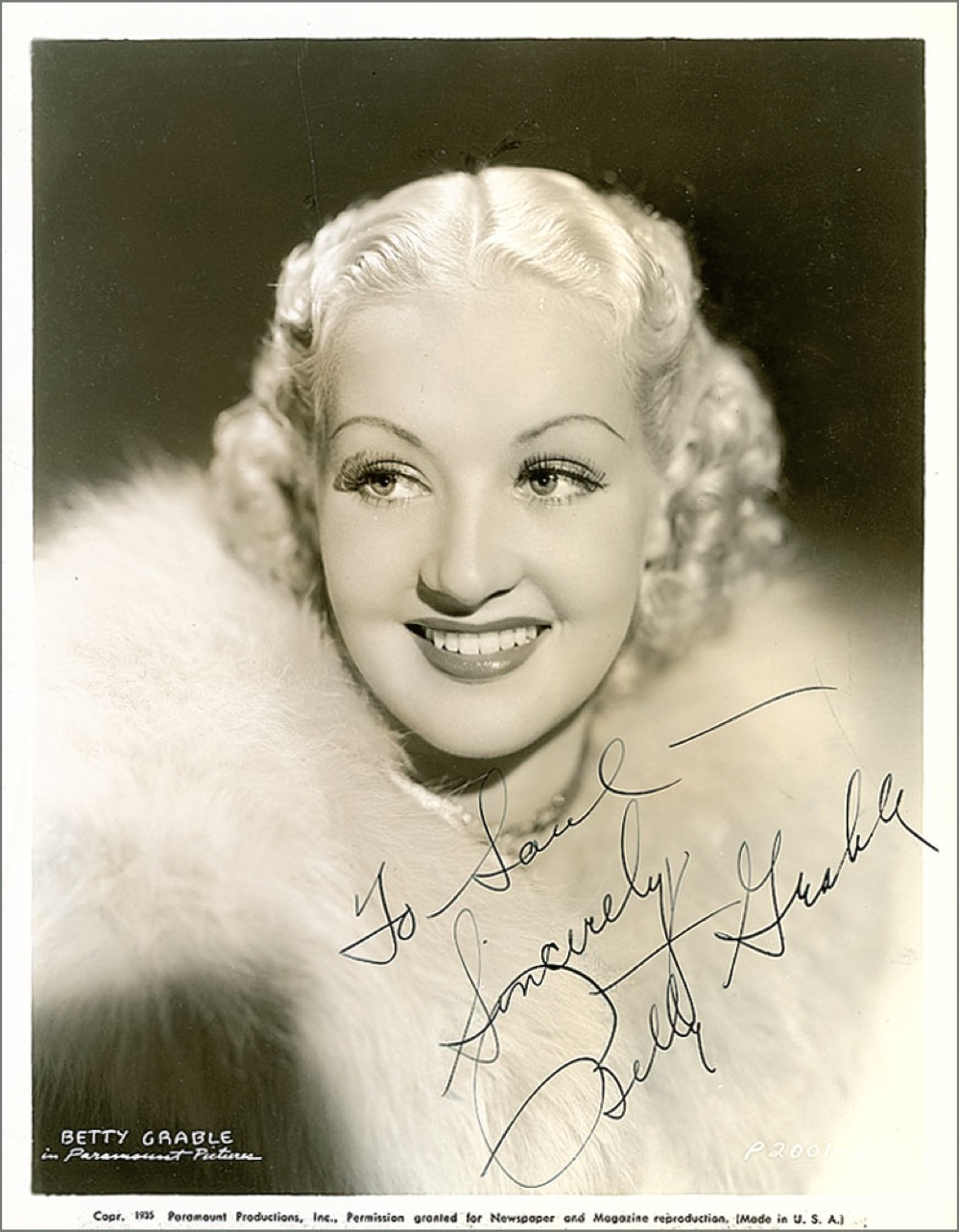 Lot #1098 Betty Grable