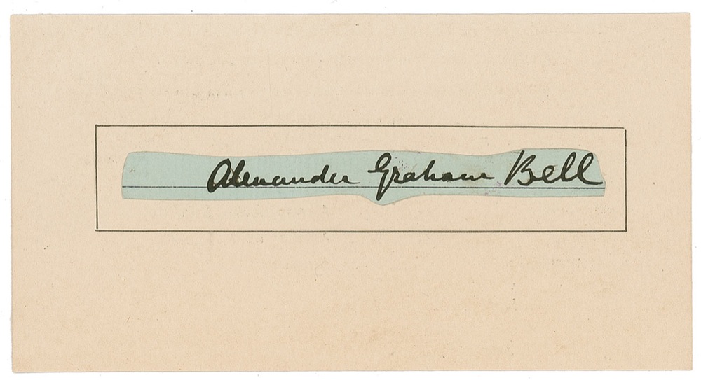Lot #176 Alexander Graham Bell