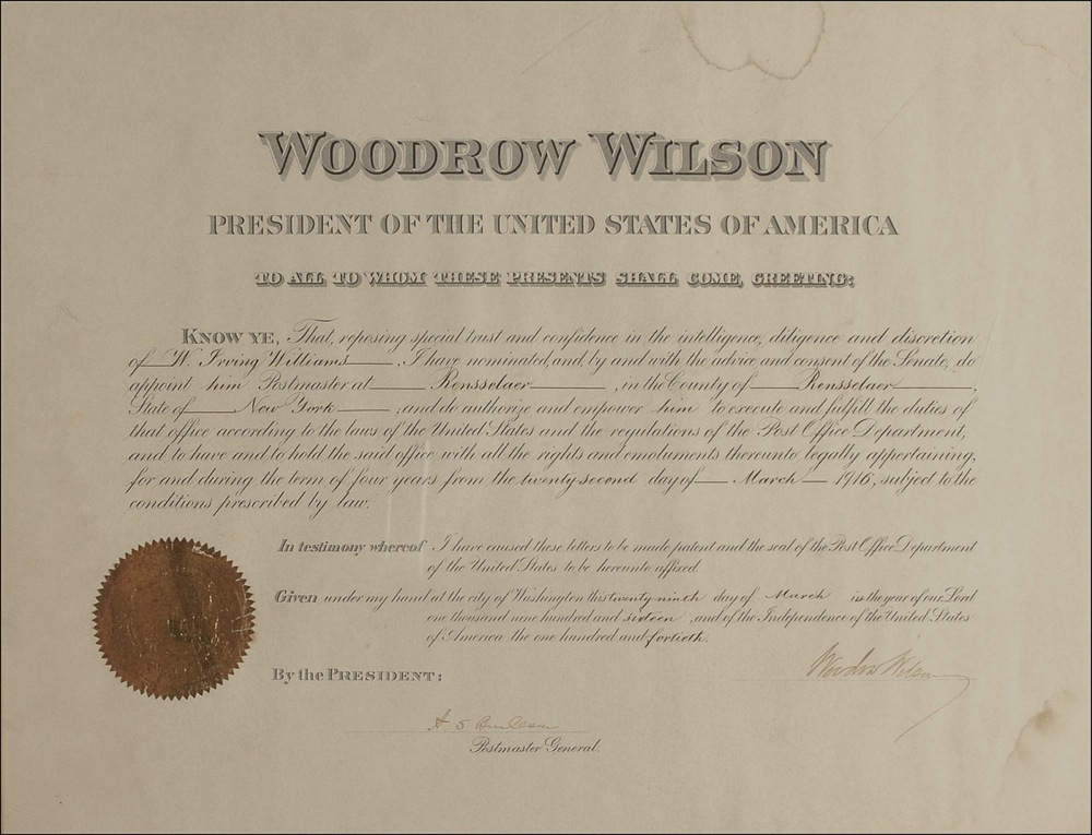 Lot #228 Woodrow Wilson