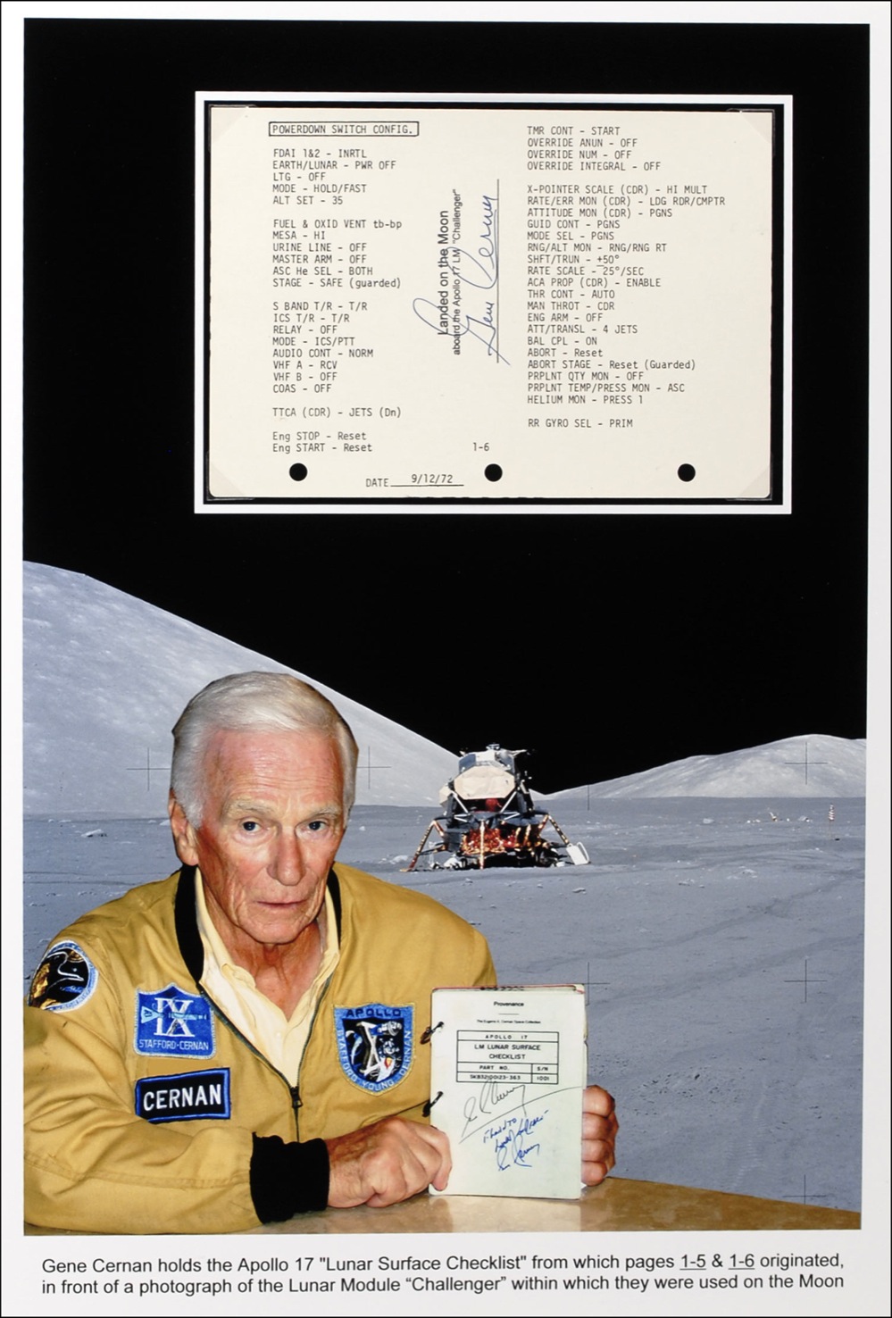 Lot #508 Apollo 17: Gene Cernan