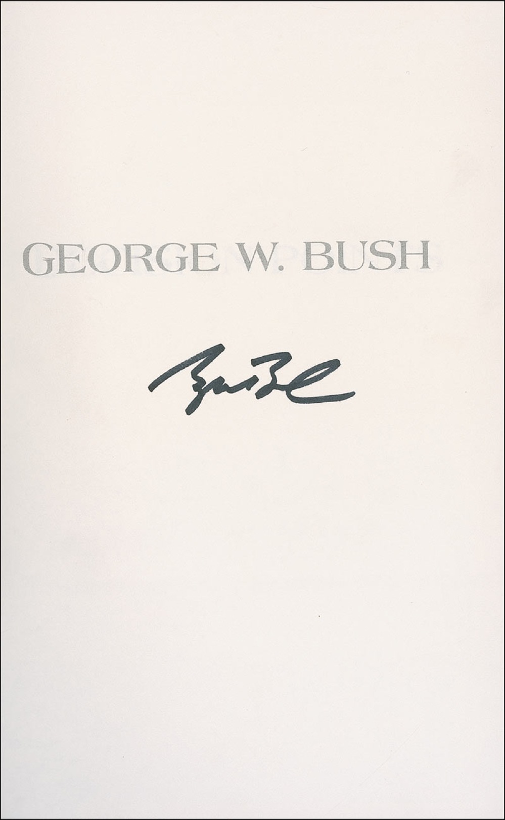Lot #16 George W. Bush