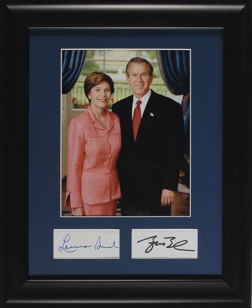 Lot #35 George W. and Laura Bush