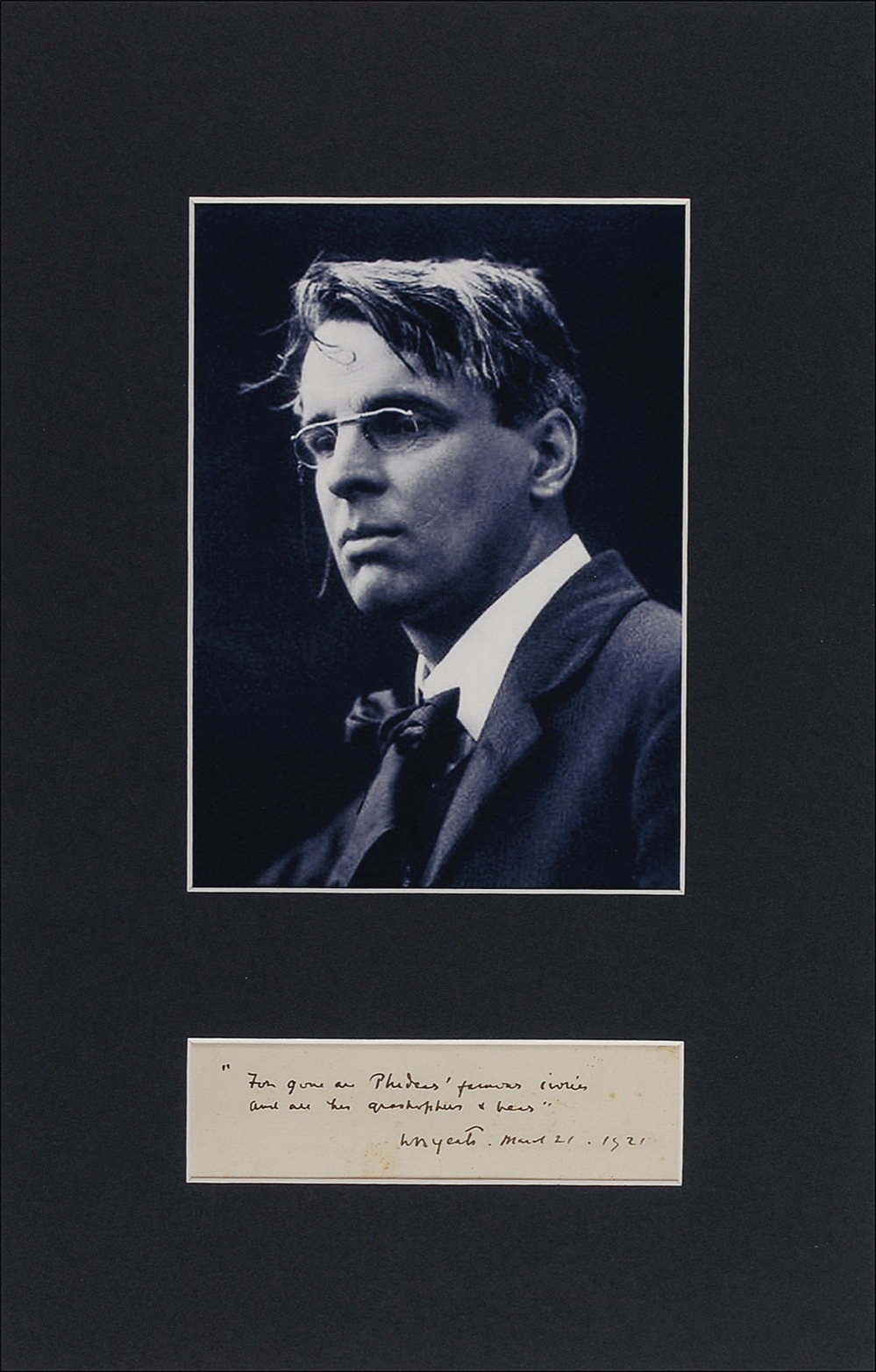 Lot #734 William Butler Yeats