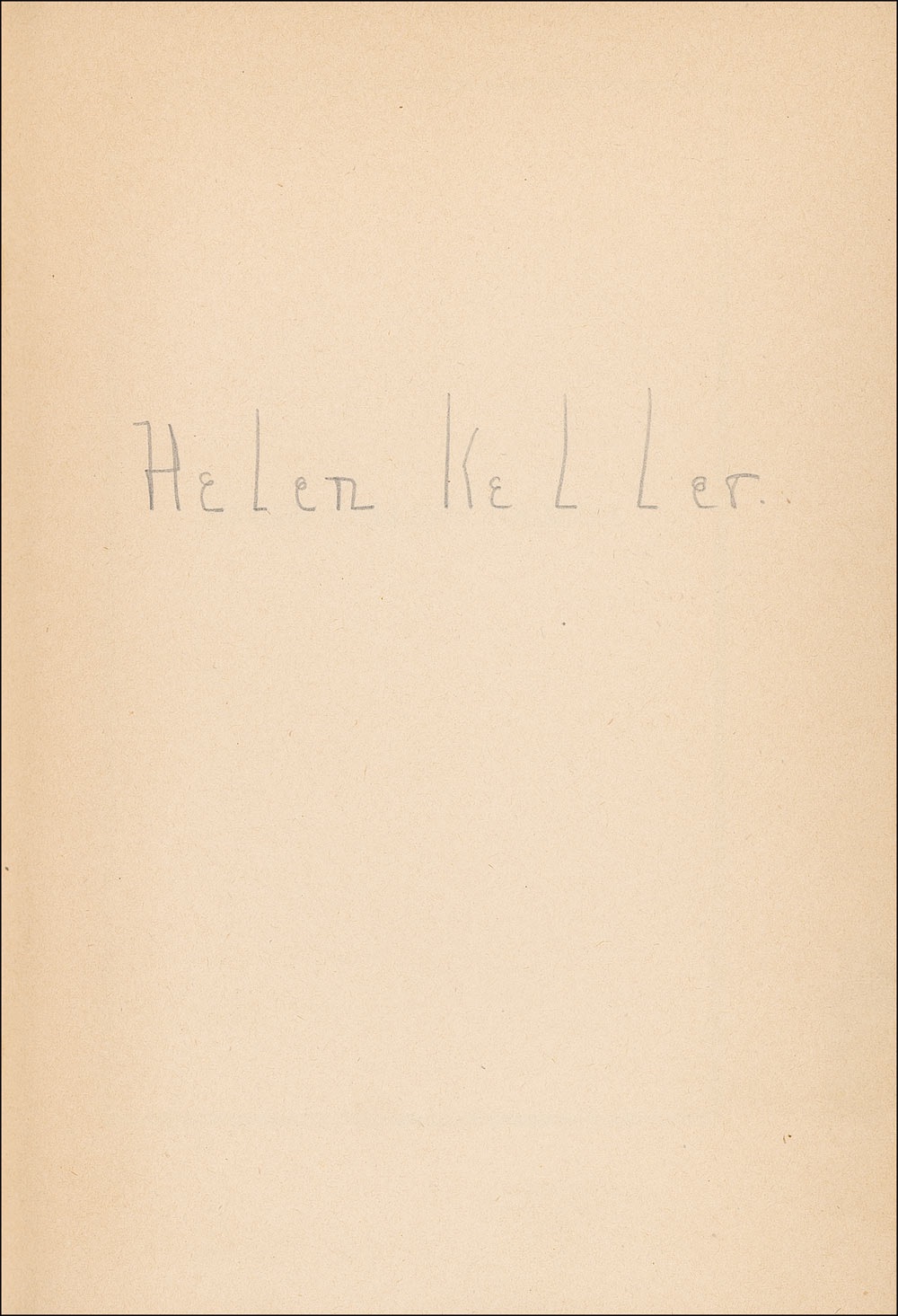 Lot #320 Helen Keller