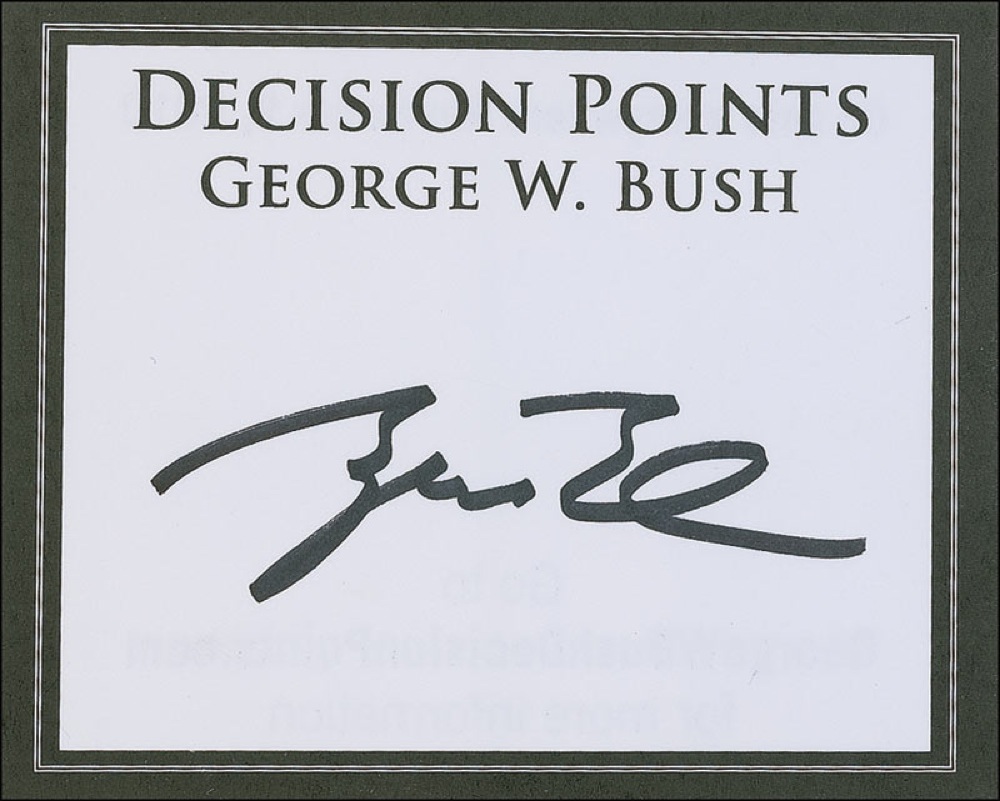 Lot #27 George and George W. Bush