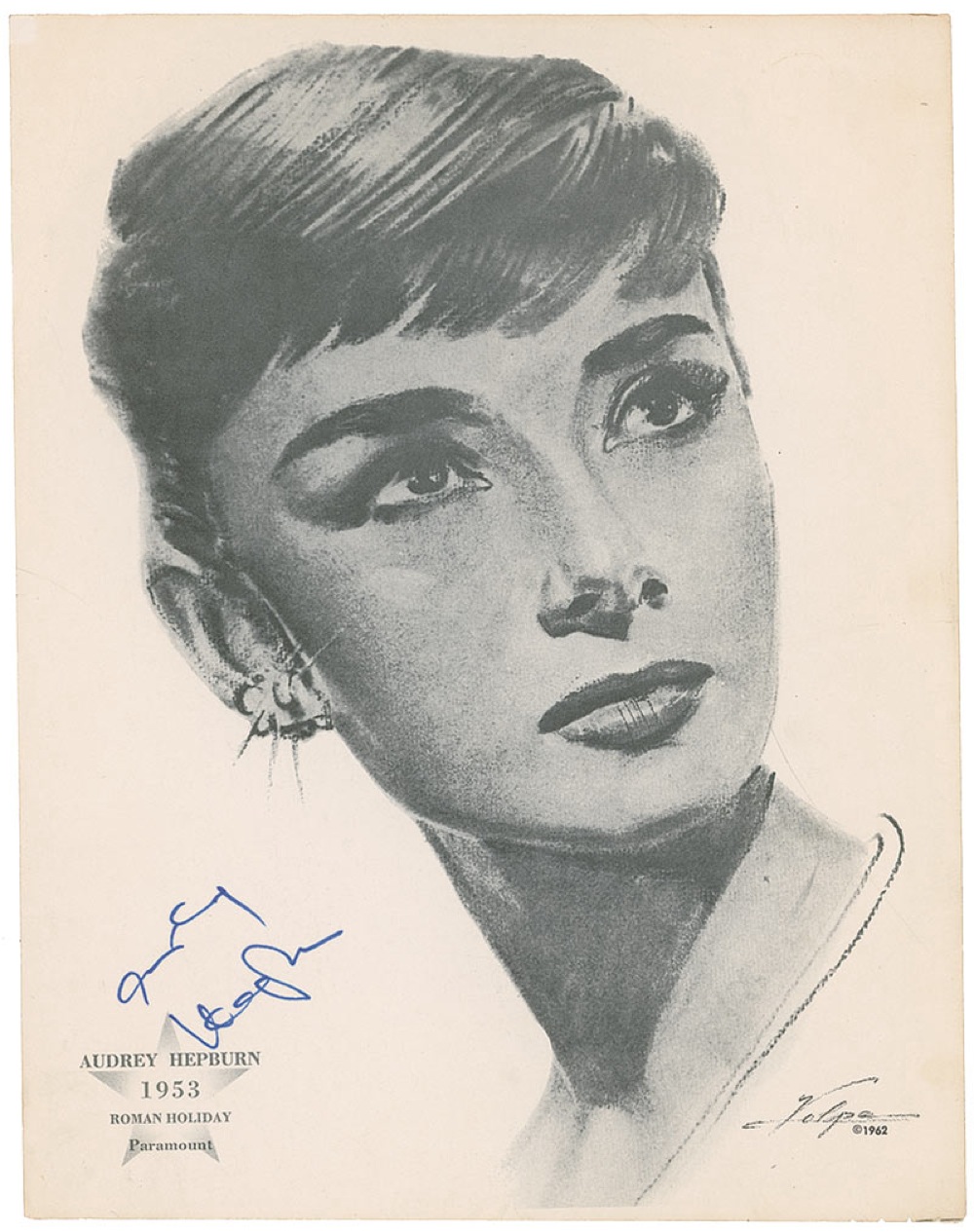 Lot #488 Volpe: Audrey Hepburn