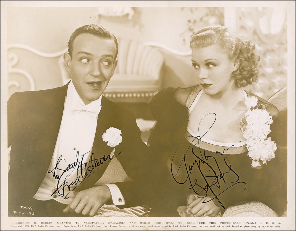 Lot #416 Ginger Rogers and Fred Astaire